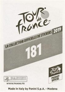 2019 Panini Tour de France #181 Tony Martin Back